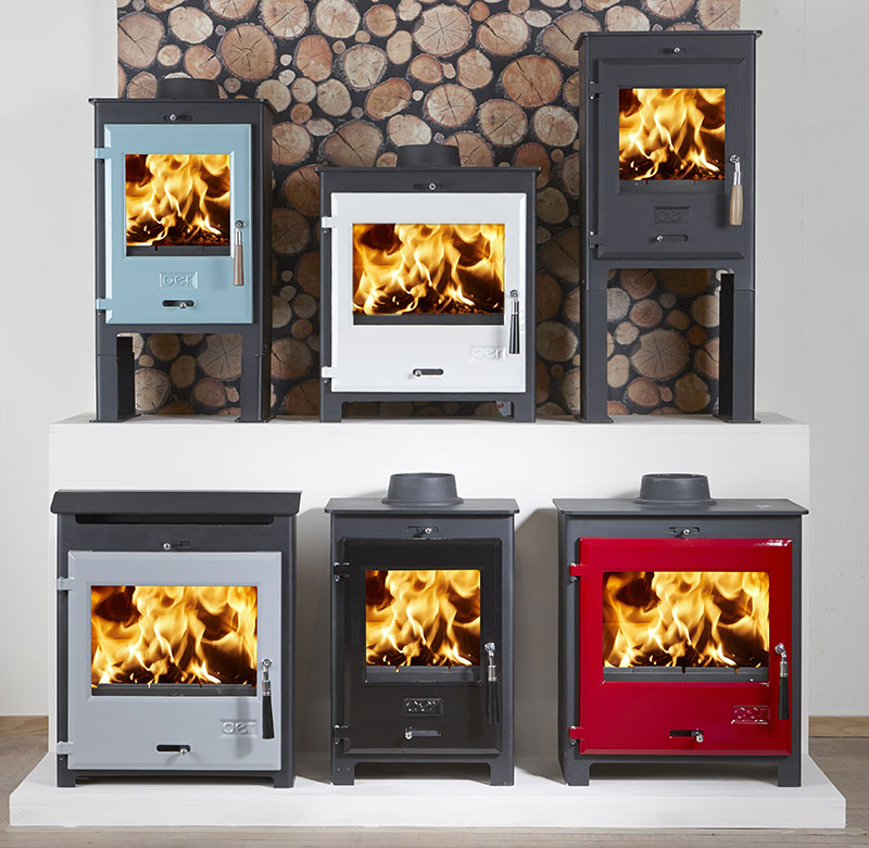 OER-stoves-coloured-enamel-doors-1 - Northern Fire and Stoves